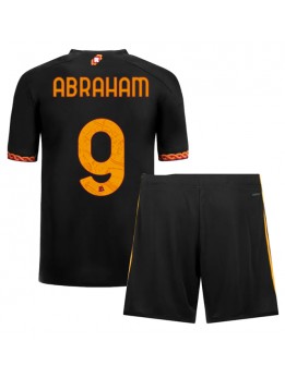 AS Roma Tammy Abraham #9 Ausweichtrikot für Kinder 2023-24 Kurzarm (+ Kurze Hosen)